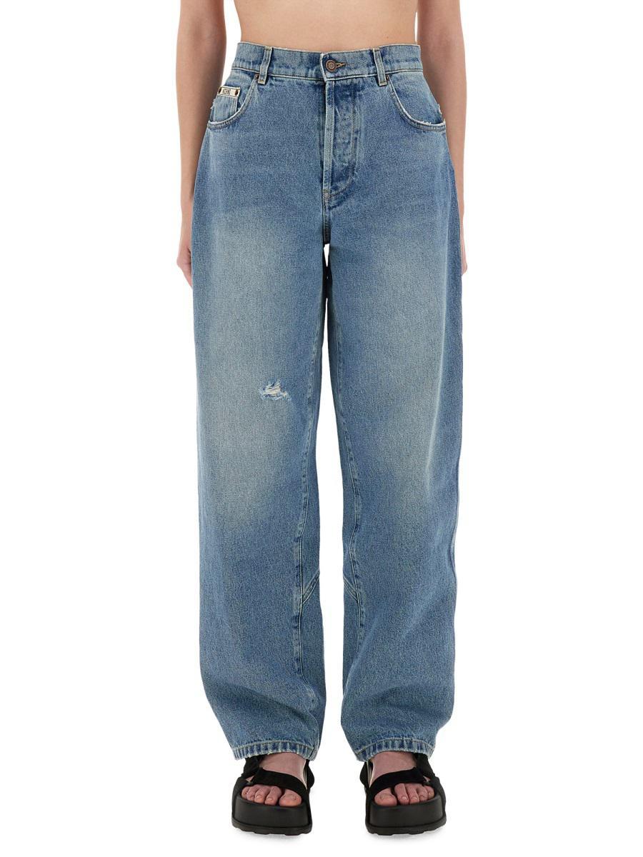 Moschino Wide-leg jeans for Women | Online Sale up to 81
