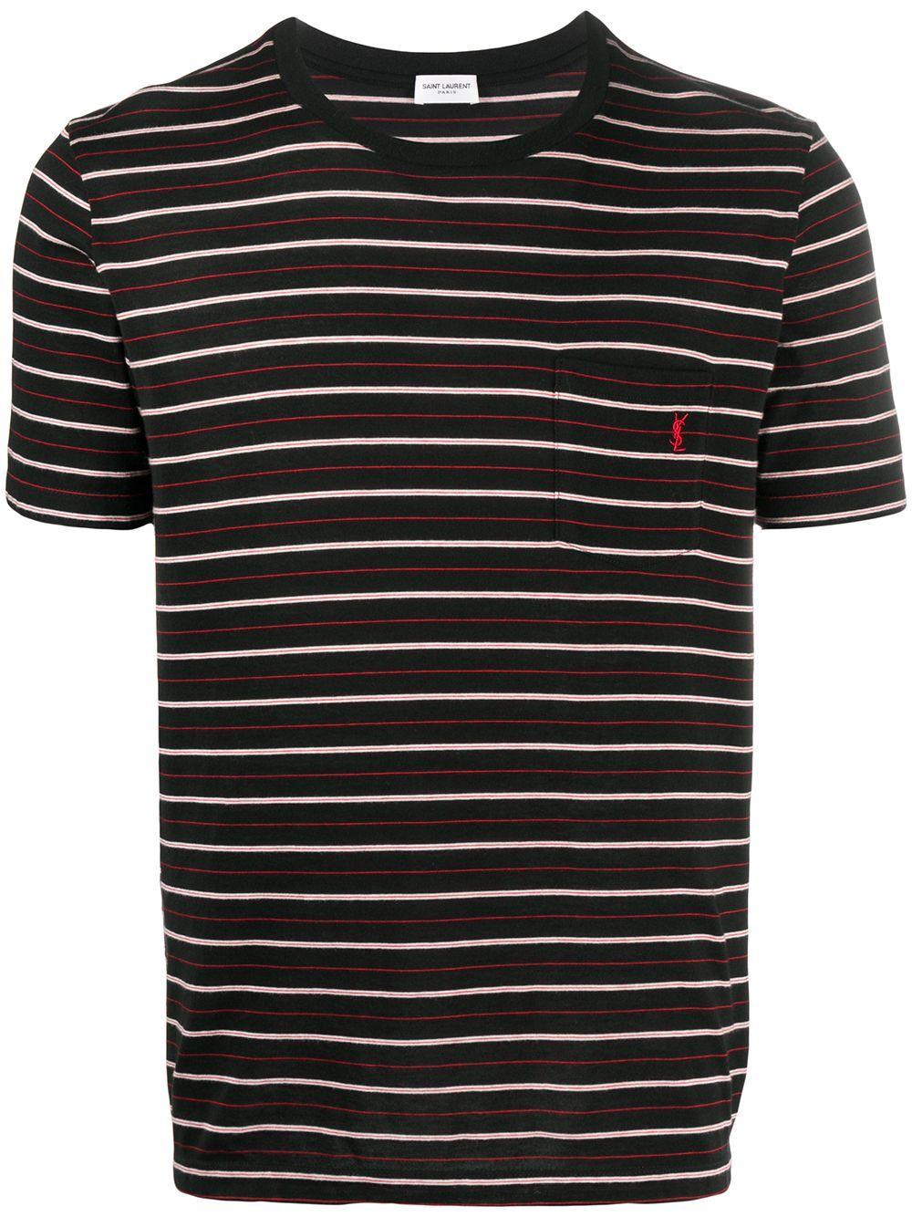 Saint Laurent Cotton T-shirts And Polos in Black for Men - Lyst