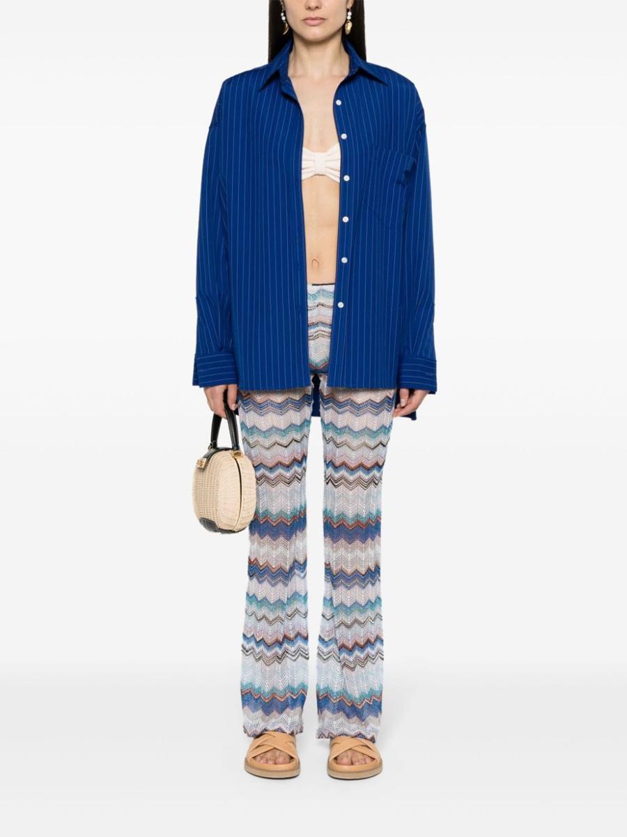 Missoni Trousers in Blue | Lyst