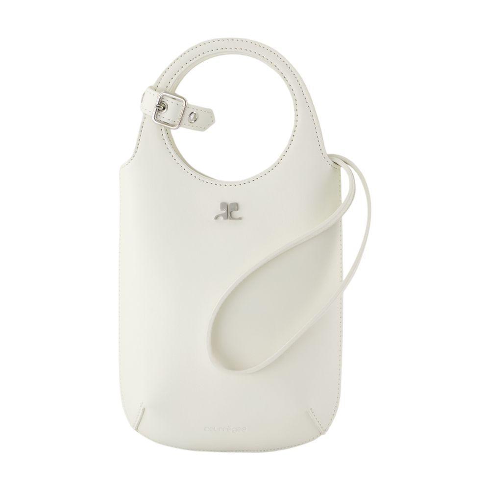 【関税込み】Slim Holy Purse - Courreges - Leather - White Courreges Slim Holy Purse in White | Lyst