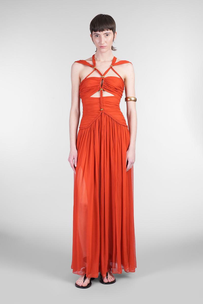 【関税&送料込】Isabel Marant Rafael Dress ISABEL MARANT Rafael Dress | Orange | FARFETCH CA