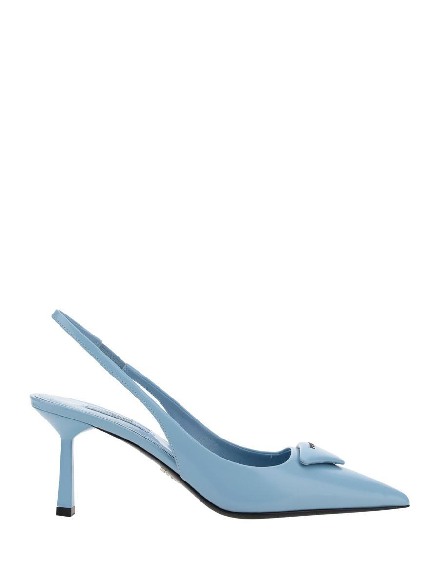 Prada clearance blue pumps