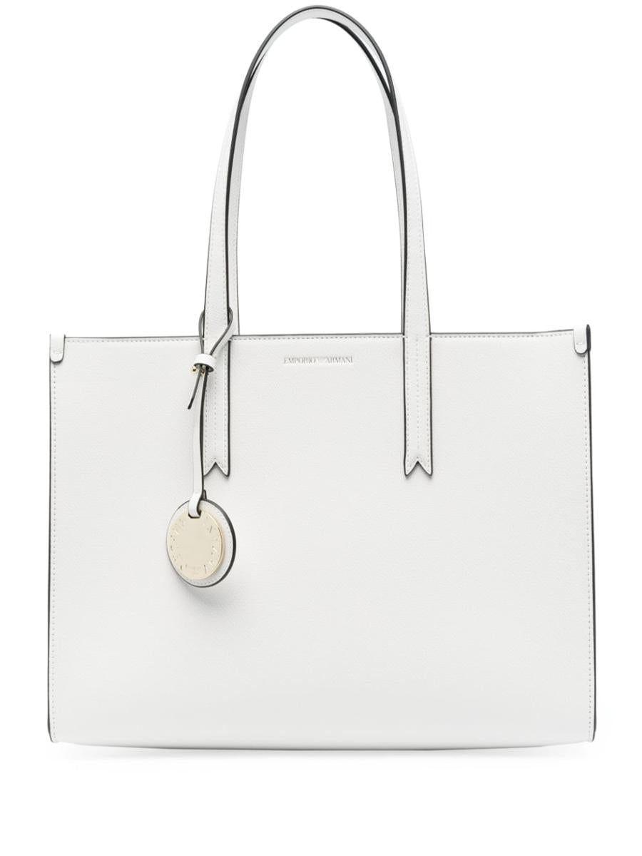 Emporio Armani Shopping Bag in White | Lyst
