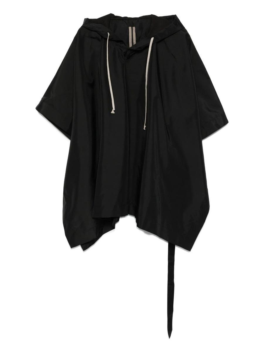 関税送料込★RICK OWENS☆shearling hooded cape ケープ RICK OWENS(リックオウエンス) ポンチョ・ケープ(レディース