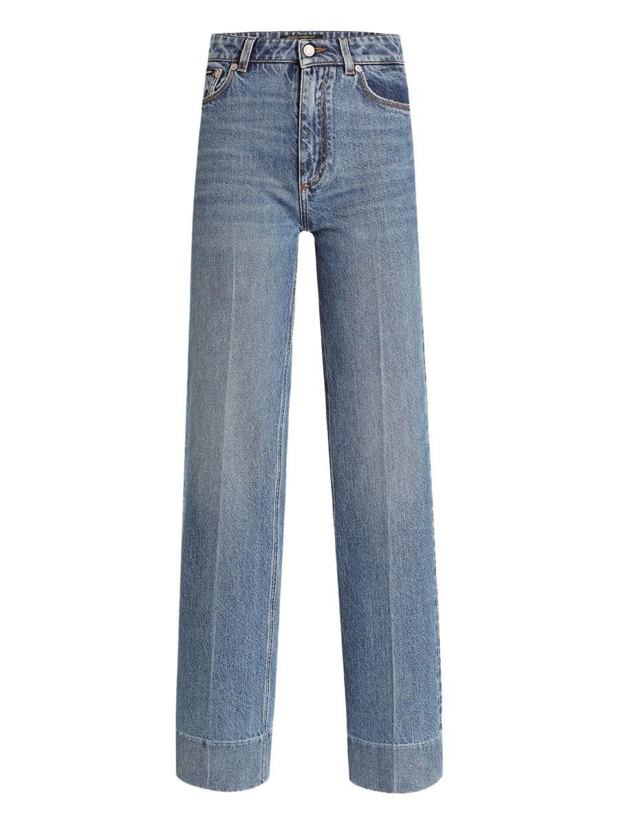 【関税&送料込】Dolce&Gabbana Wide-Leg Jeans Dolce & Gabbana wide-leg Cotton Jeans | Black | FARFETCH