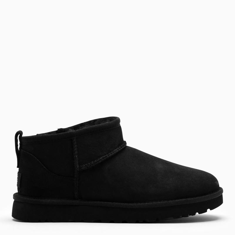 UGG Classic Ultra Mini Ankle Boots in Black | Lyst