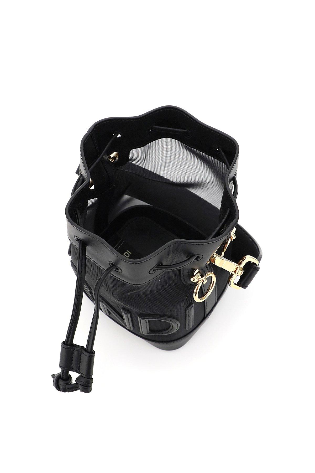 Fendi Mon Tresor Net Bucket Bag Script in Black Lyst Canada