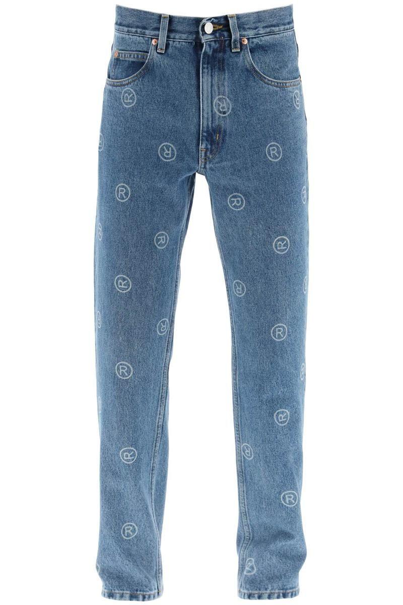 Martine Rose Monogram Slim Jeans in Blue for Men