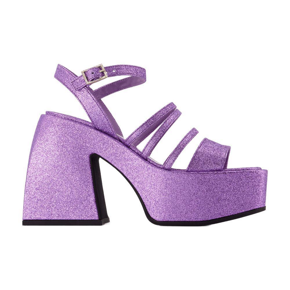 サンダル・ミュール NODALETO Women Sandals NO11 28 117 AMETHYST GLITTER purple nodaleto-PURPLE-Bulla-Chibi-