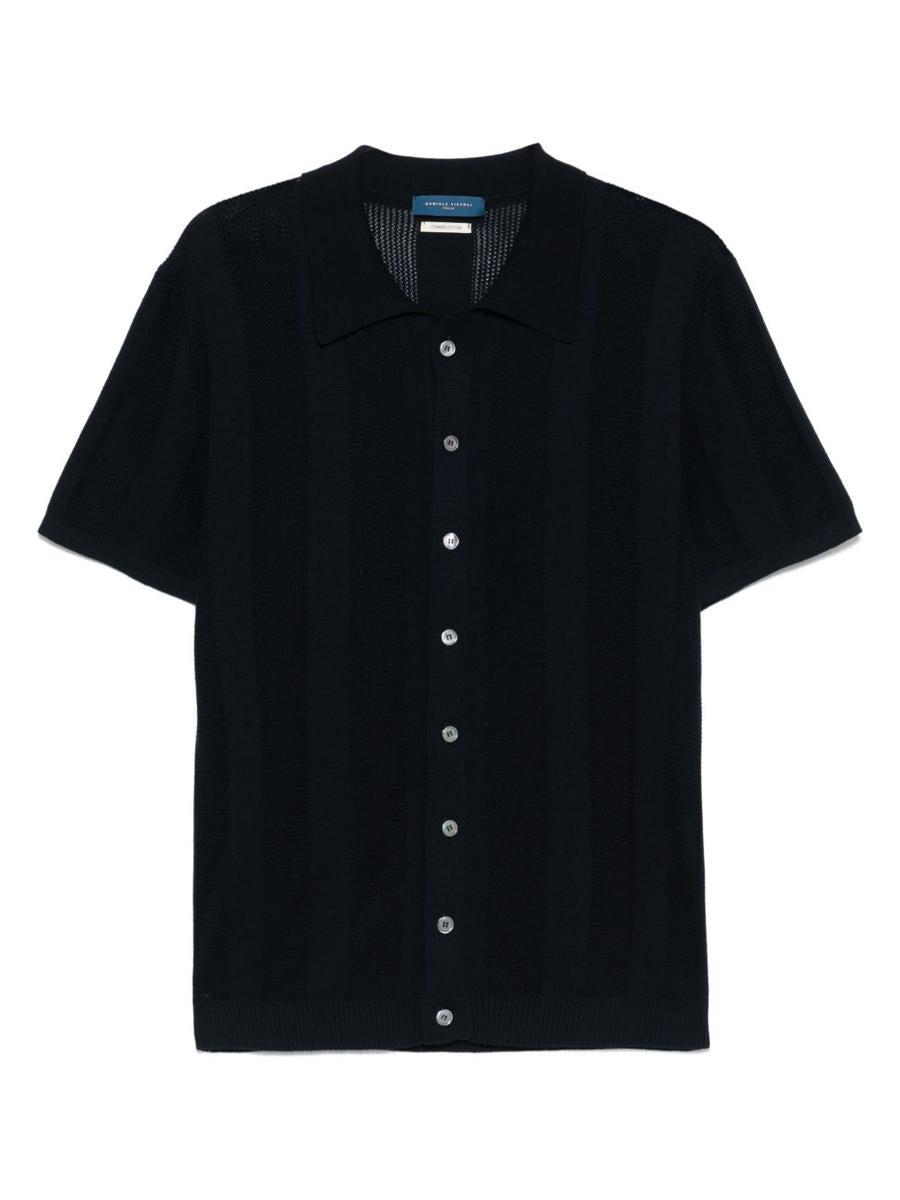 DANIELE FIESOLI◆Made In Italy◆M◆ポロシャツ Daniele Fiesoli Polo M Corta Cotone Crepe Zwart | Coef