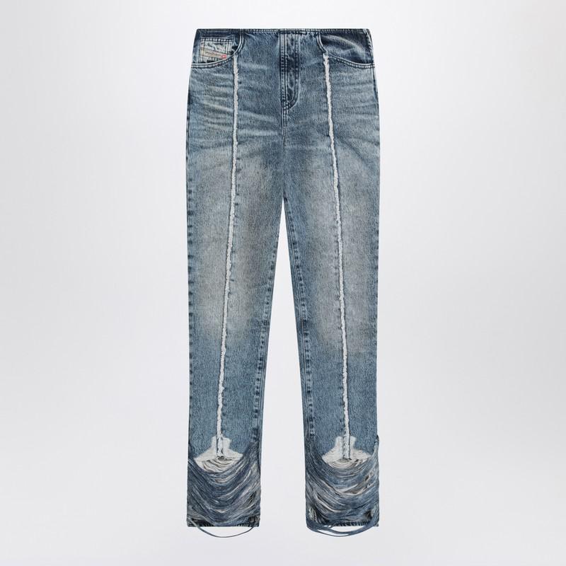 ボトムスその他 Diesel Bootcut jeans D-Ginna blue washed effect DIESEL Bootcut Jeans D-Ginna Washed Effect in Blue | Lyst