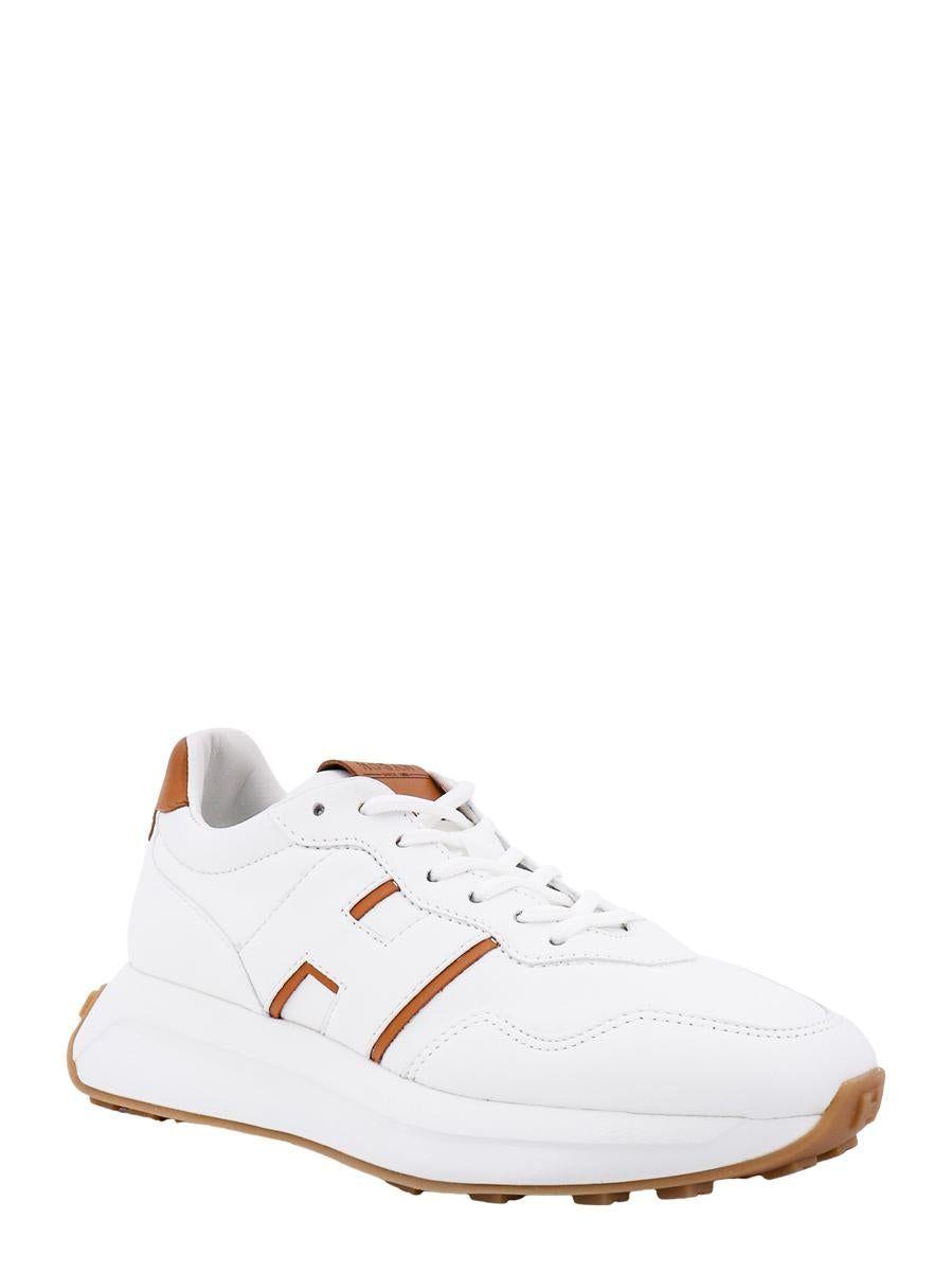 Hogan Leather Lace-up Sneakers in White | Lyst