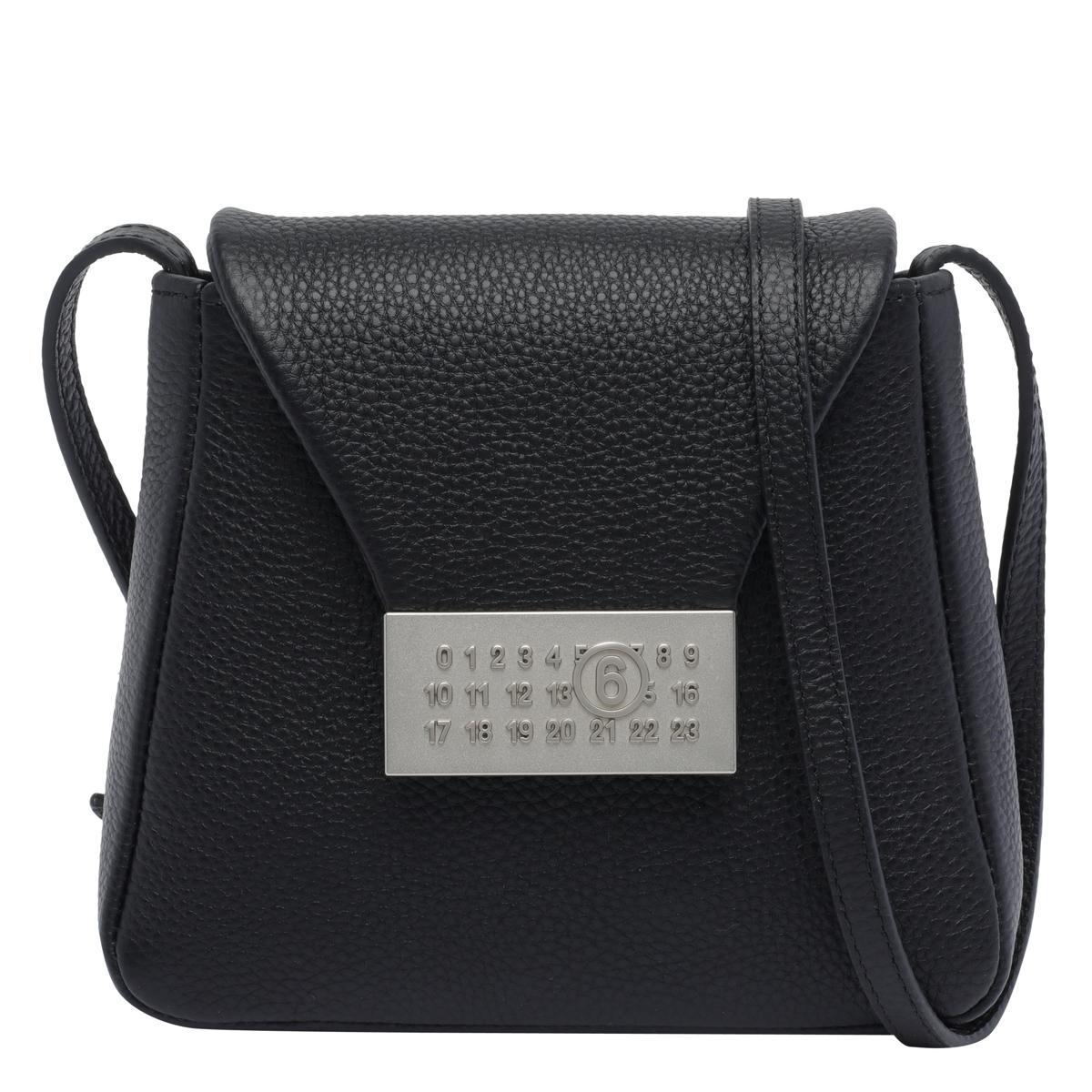 【最安値】MM6 Maison Martin Margiela 黒レザーバッグ MM6 Maison Margiela Numeric Bag Medium | Shopbop