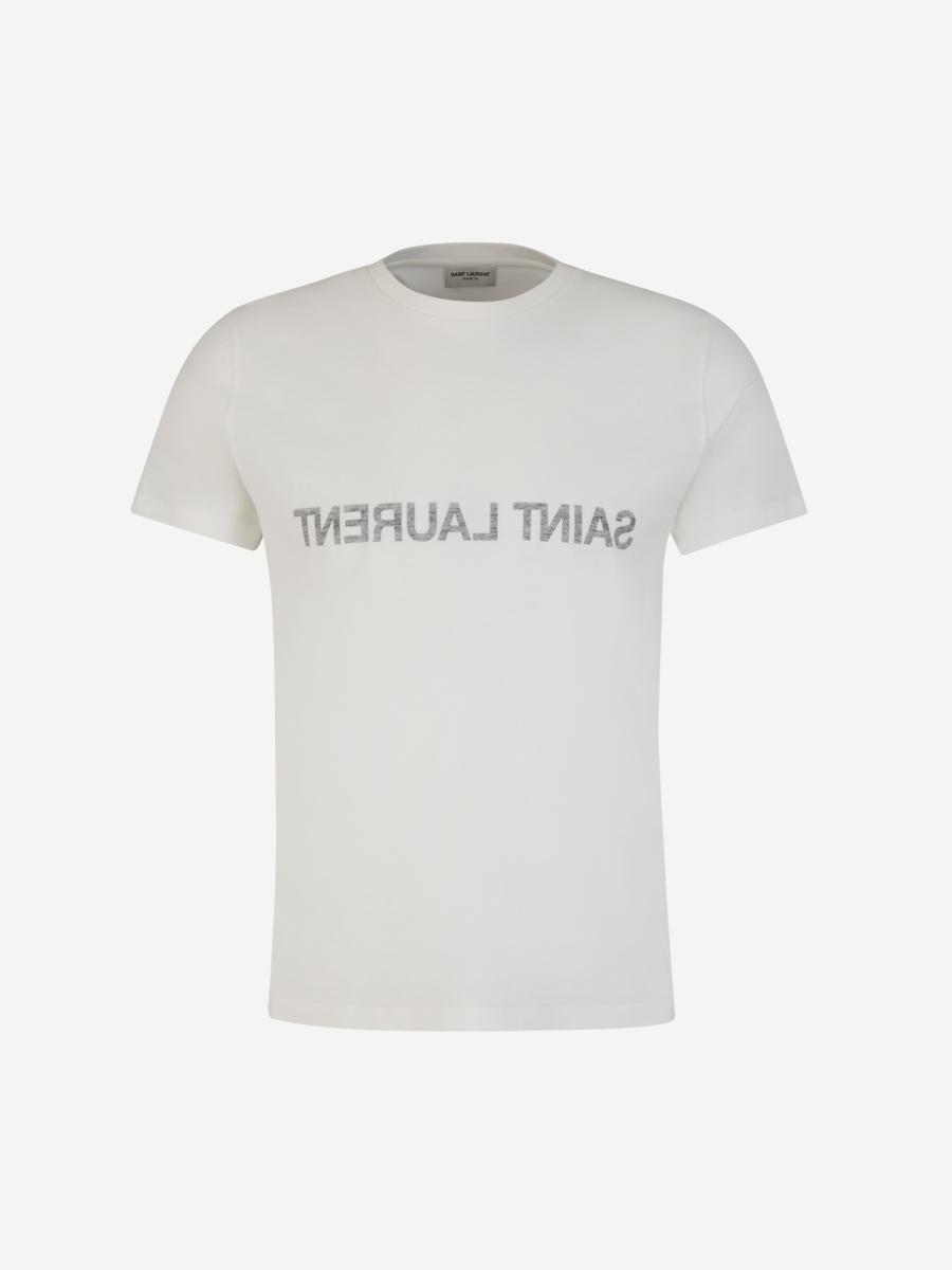 Tシャツ・カットソー Saint Laurent Wool T-Shirt printed T - Logo - shirt Saint Laurent