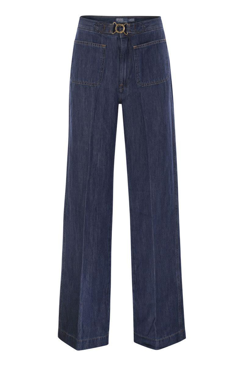 パンツ POLO RALPH LAUREN Wide-leg jeans with bell bottoms Polo Ralph Lauren Wide-leg jeans for Women | Online Sale up
