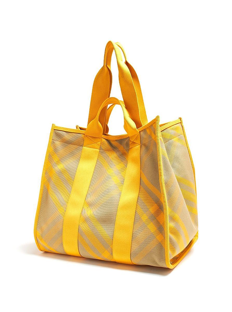 トートバッグ BURBERRY Women Bags 8075135 BURBERRY UOMO Yellow Yellow Burberry Bags for Women | Lyst
