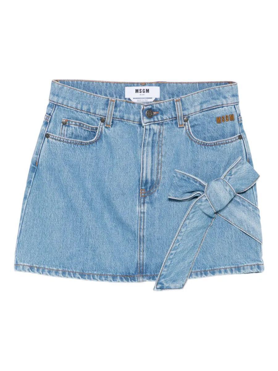 スカート MSGM Woman Skirt Blue 3841MDD17257127 88 Skirts for women: long, maxi, mini, denim - MSGM Official