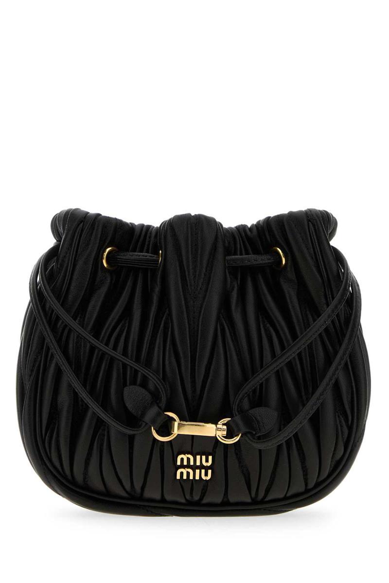 ショルダーバッグ・ポシェット Miu Miu Black Leather Shoulder Bag Miu Miu - Leather shoulder bag black - The Corner