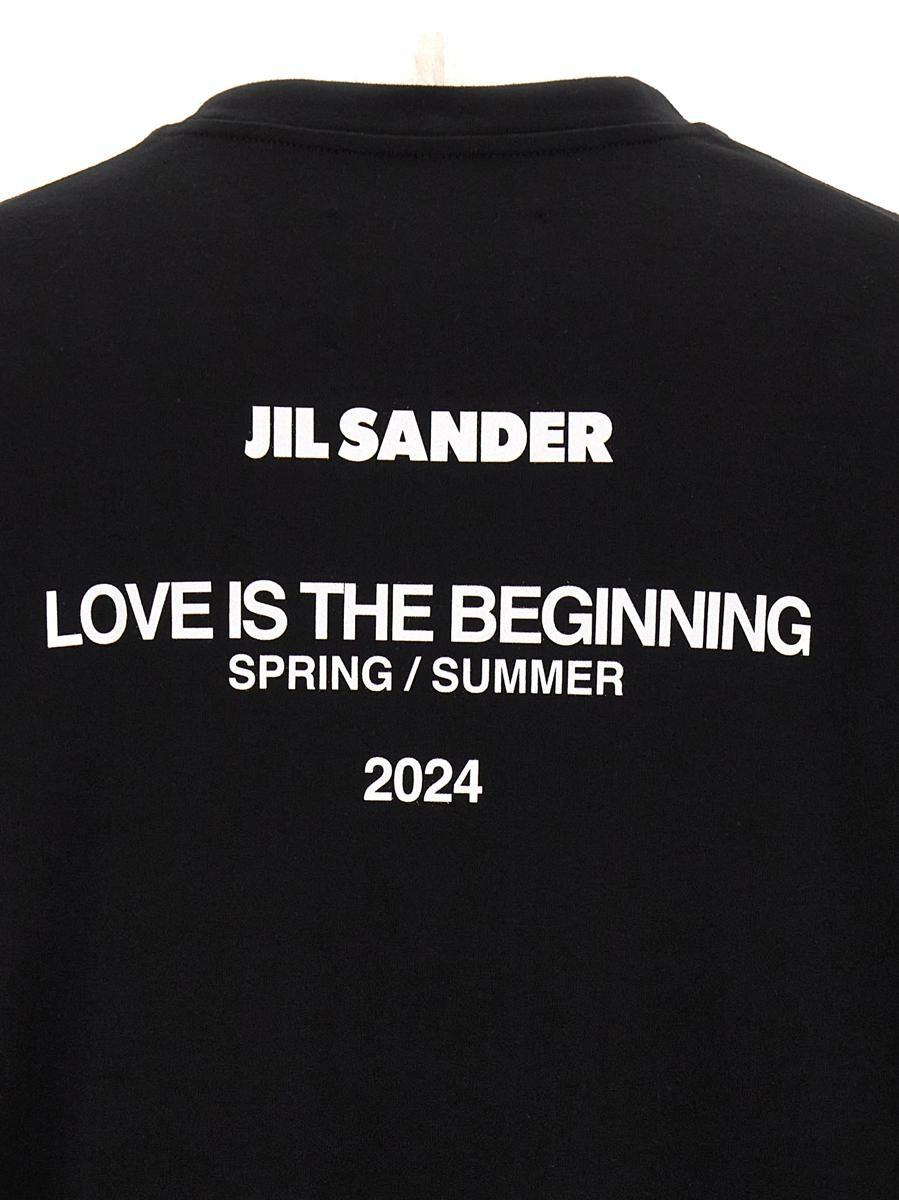 【JIL SANDER】'LOVE IS THE BEGINNING' Long Sleeve Black Buy Jil Sander men black printed longsleeve for $198 online