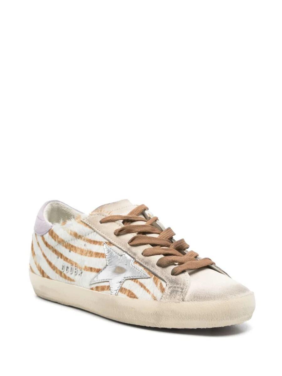 スニーカー Golden  Super-Star Leather Upper Suede Toe Zebra Horsy Golden Goose Super-star Leather Upper Suede Toe Zebra Horsy