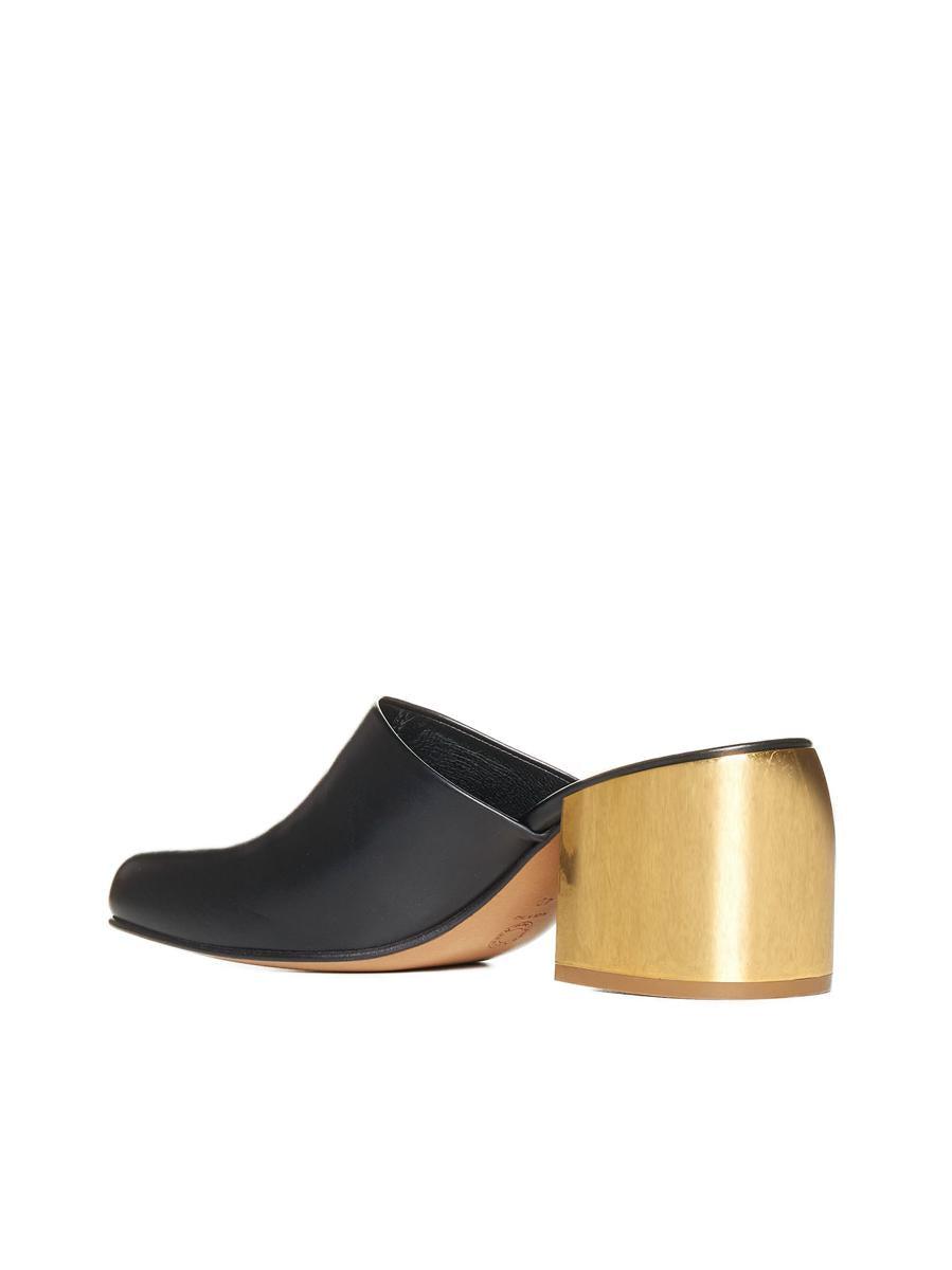 dries van noten gold sandals
