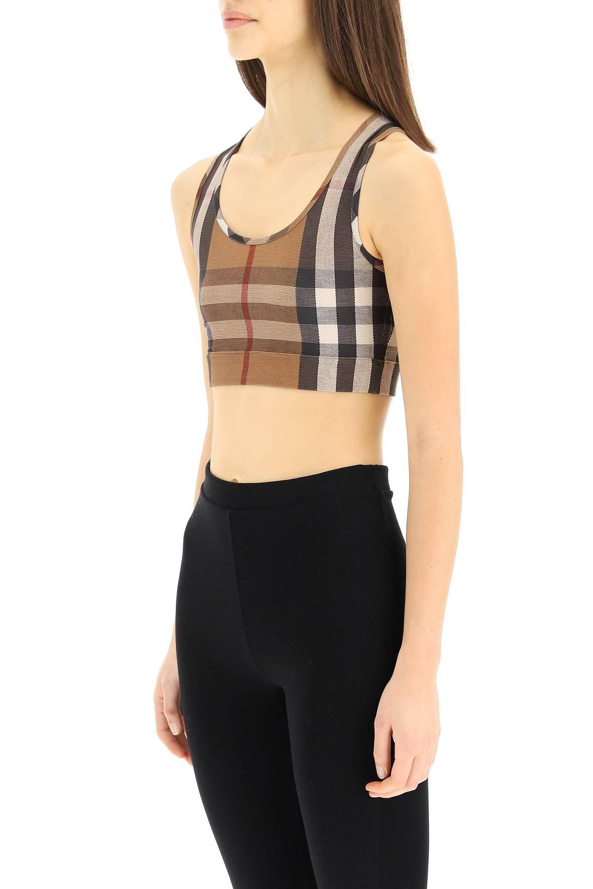 Burberry Synthetic Tartan Sporty Top - Save 7% | Lyst