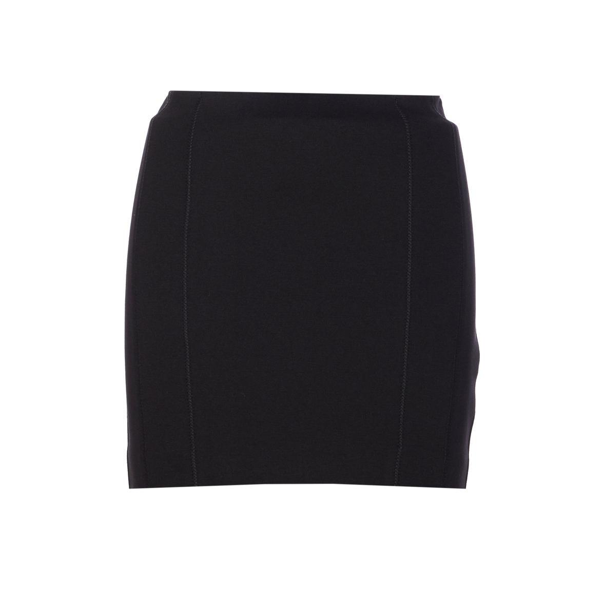 ミニスカート PATRIZIA PEPE Women Mid Skirts 8G0447 A545K103 Black Essential miniskirt with belt | Black | Patrizia Pepe