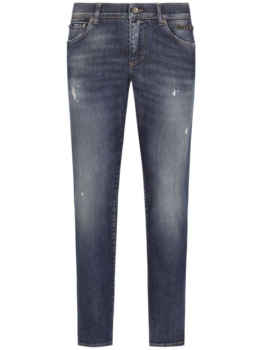 Dolce Gabbana Slim Fit Jeans Re Edition Collection in Blue for Men Lyst