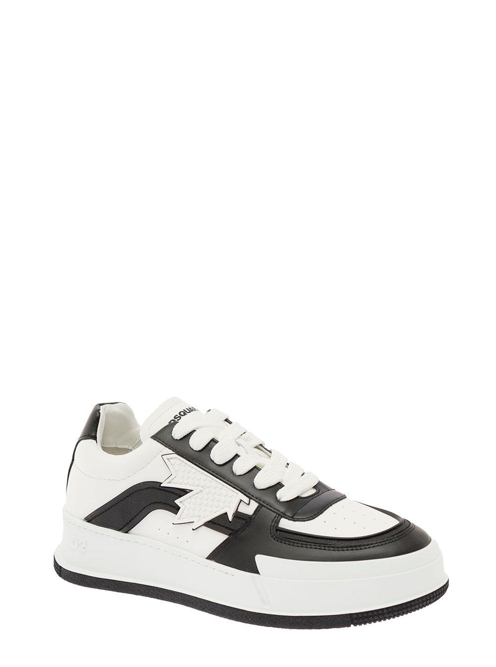 Save 15% Mens Trainers DSquared² Trainers DSquared² Leather Canadian Grey Black Hi-top Sneaker in White for Men 