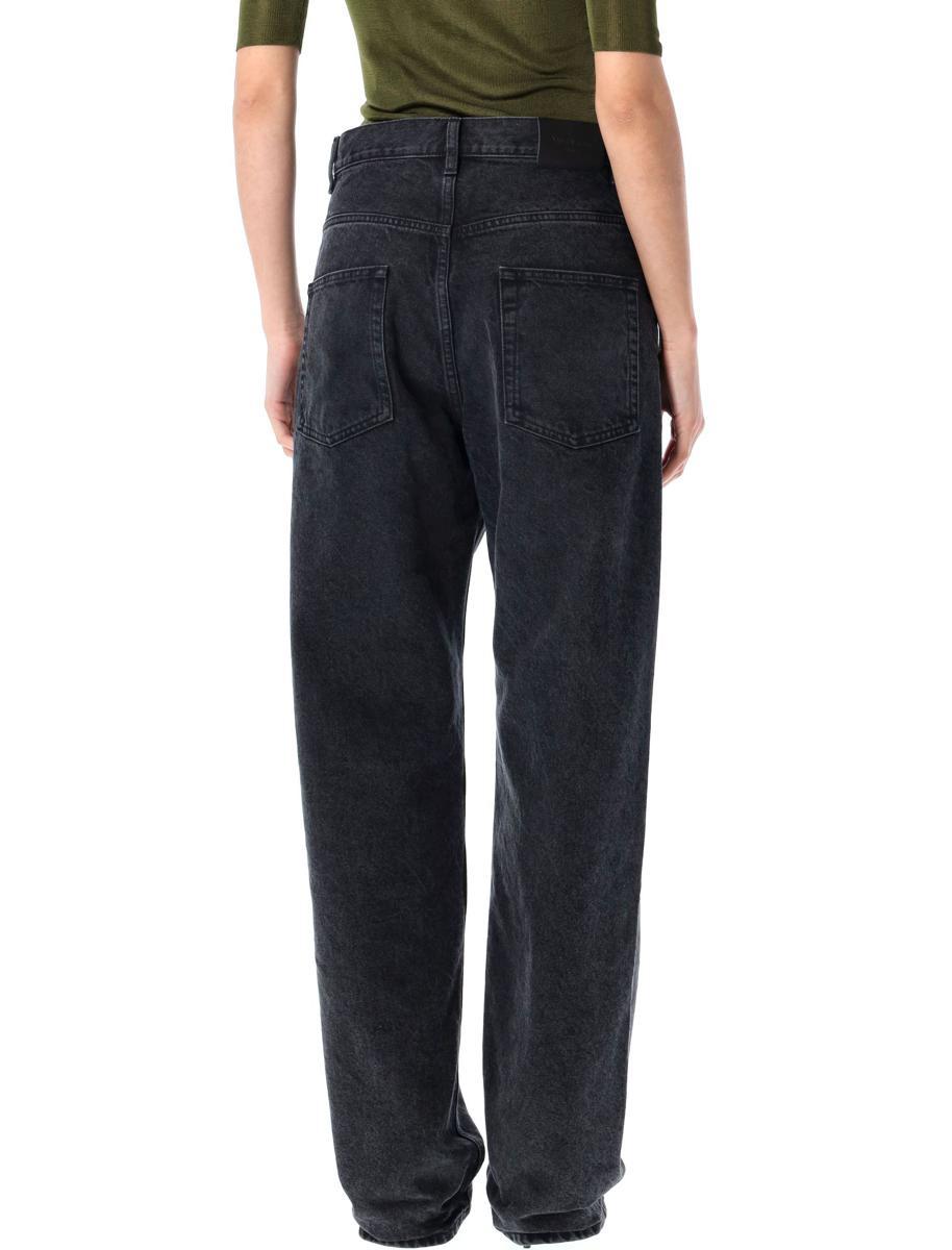Saint Laurent Used Paris Denim Carrot-Fit Jeans in Black | Lyst Saint Laurent Used Paris Denim Carrot-Fit Jeans in Black | Lyst