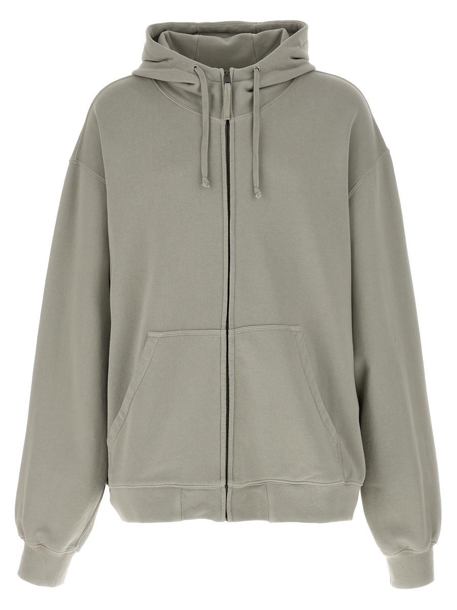 Maison Margiela フーディー Maison Margiela: White Embroidered Hoodie | SSENSE