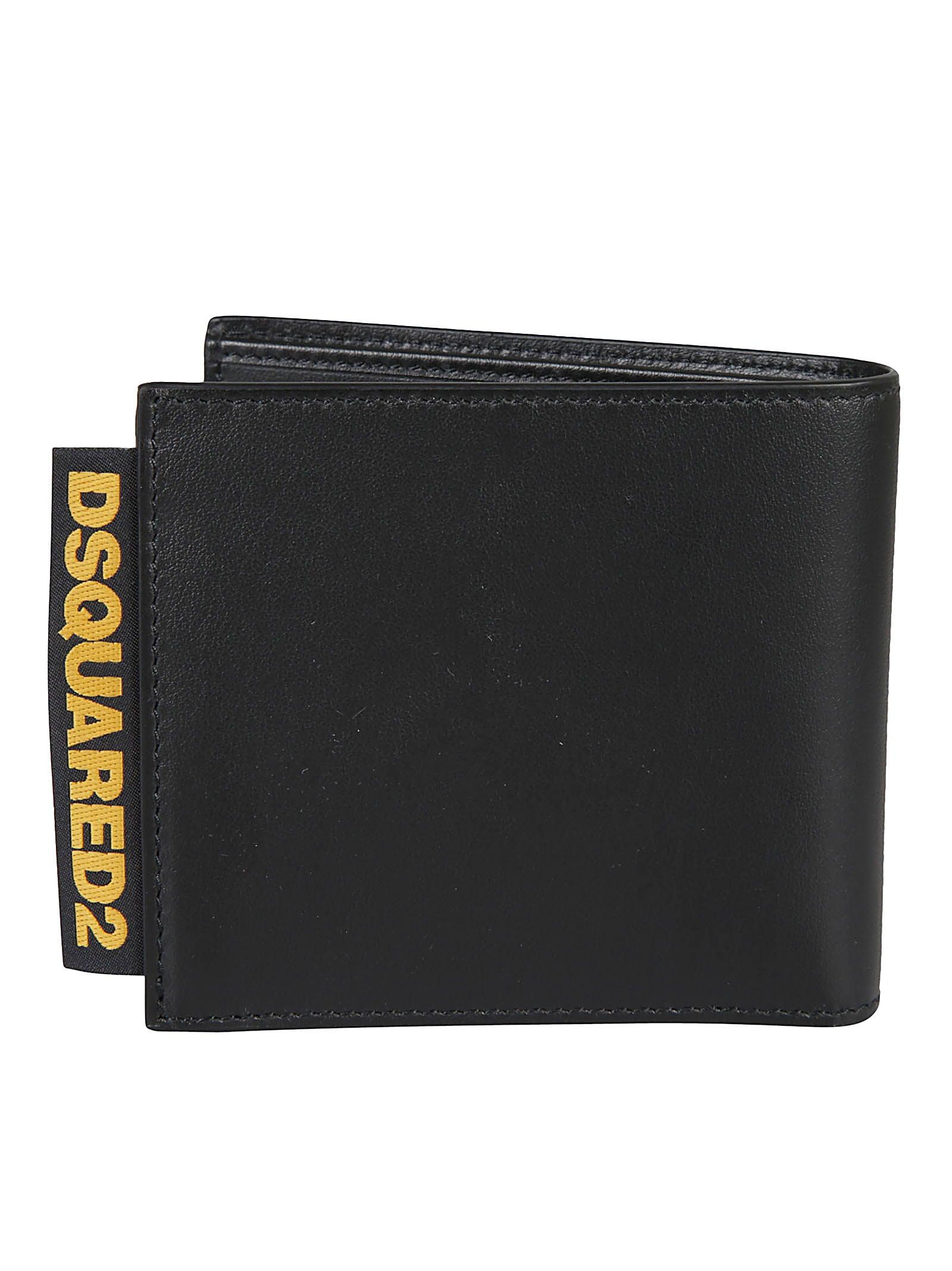 Mens Accessories Wallets and cardholders DSquared² D2 Statement Credit Card Holder in Black for Men 