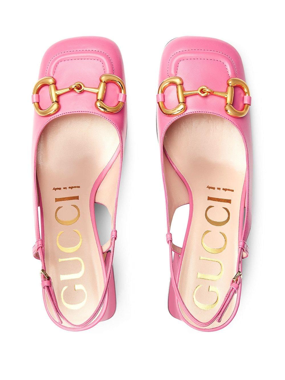 Gucci Horsebit Pumps in Pink | Lyst