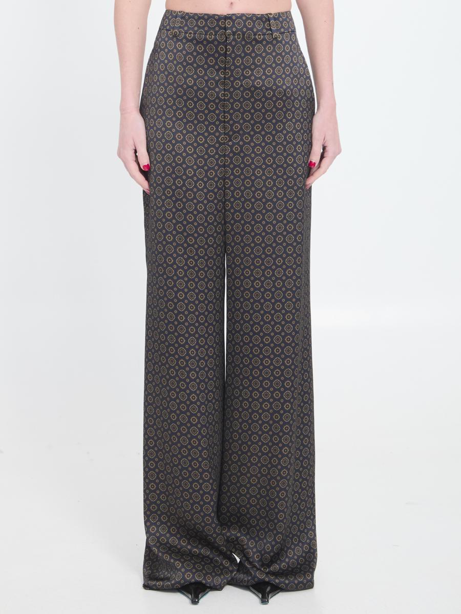 パンツ Saint Laurent Medallion Pattern Trousers Saint Laurent Medallion Pattern Trousers in Blue | Lyst