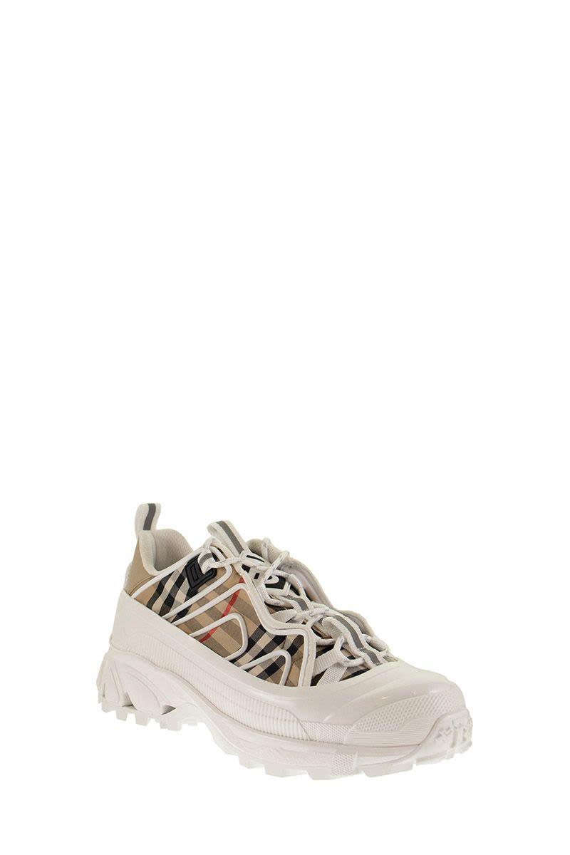 vintage check cotton arthur sneakers