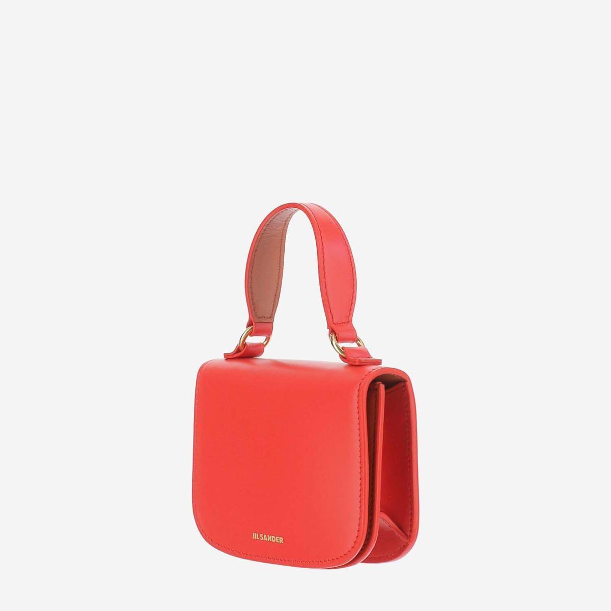 Jil Sander Halo Mini Bag in Red | Lyst
