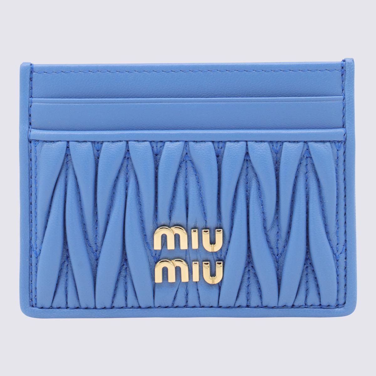 Miu Miu Matelassé leather small wallet for Women - Brown in