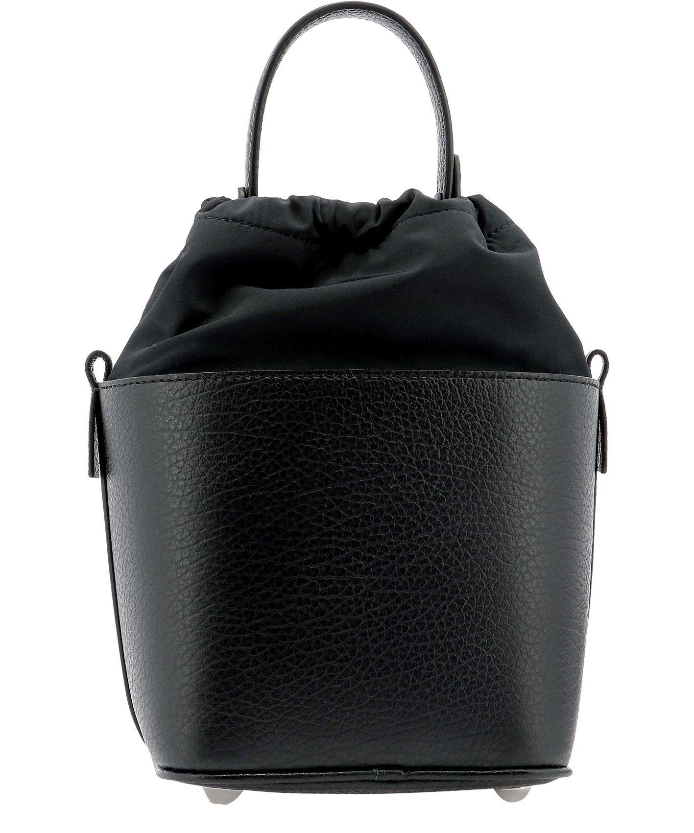 Maison Margiela 5ac Grained-leather Bucket Bag in Black - Lyst