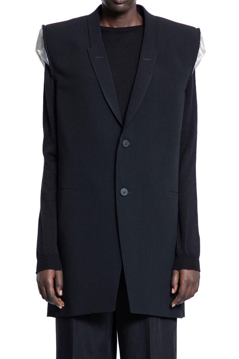 トップス Rick Owens OLMAR and MIRTA black vest Rick owens olmar mirta - Gem