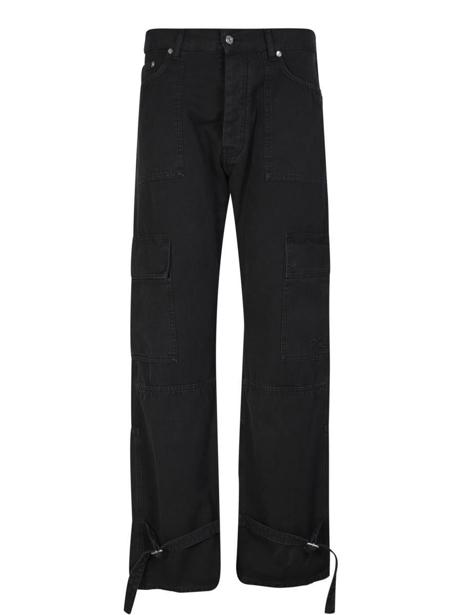 Off-White c/o Virgil Abloh Cargo-style Pants With Buckled Ankles That ...