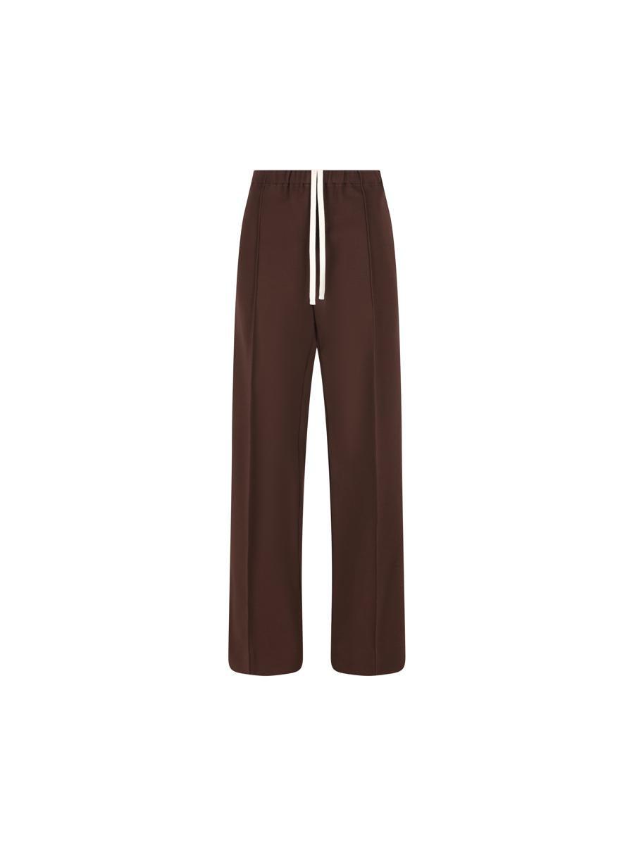 【関税&送料込】Miu Miu Dark Brown Velvet Wide-Leg Pant Miu miu wide pants - Gem