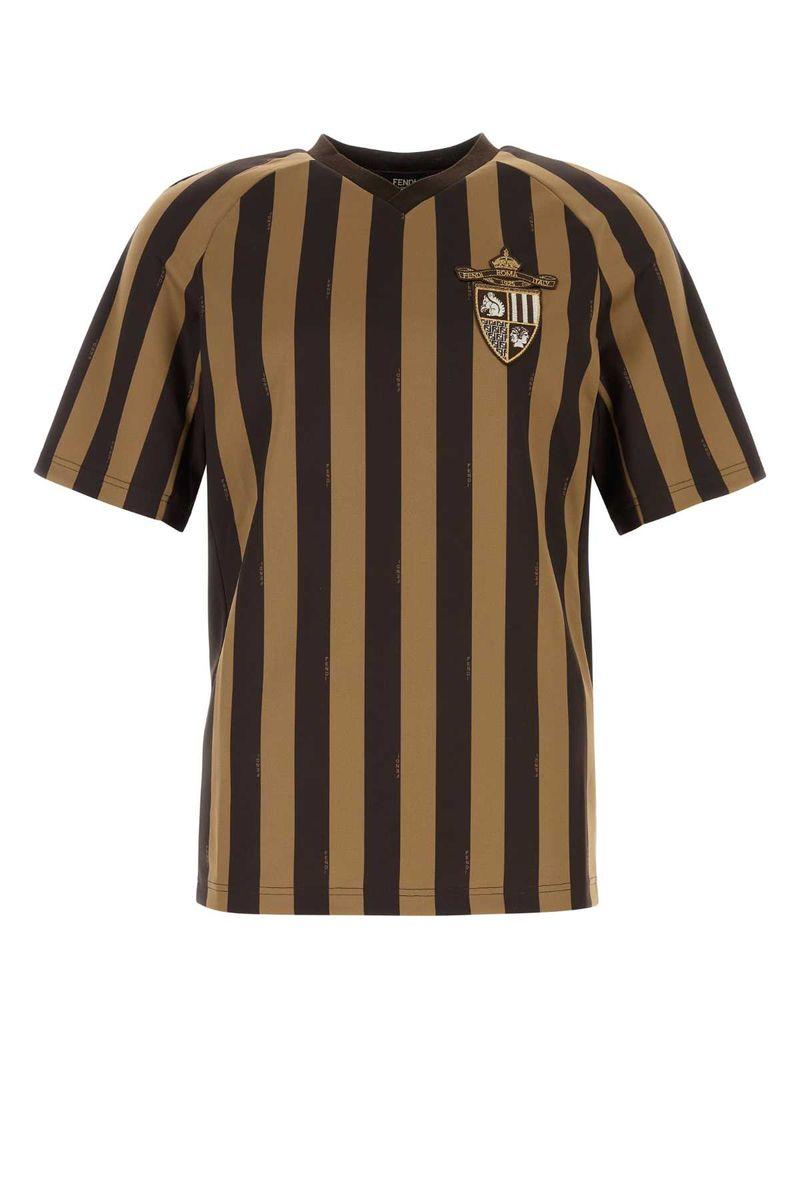Tシャツ・カットソー FENDI 'Fendi Crest' T-shirt Brown Fendi Crest' T-Shirt in Brown for Men | Lyst