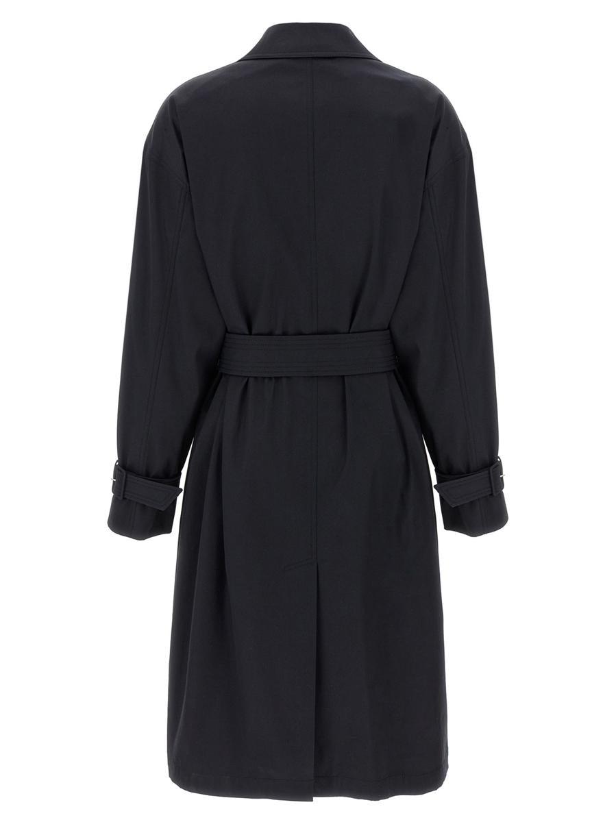 コート MAX MARA STUDIO 'Ebrien' trench coat Blue MAX MARA - Ebrien blue trench coat with belt on arteni.it