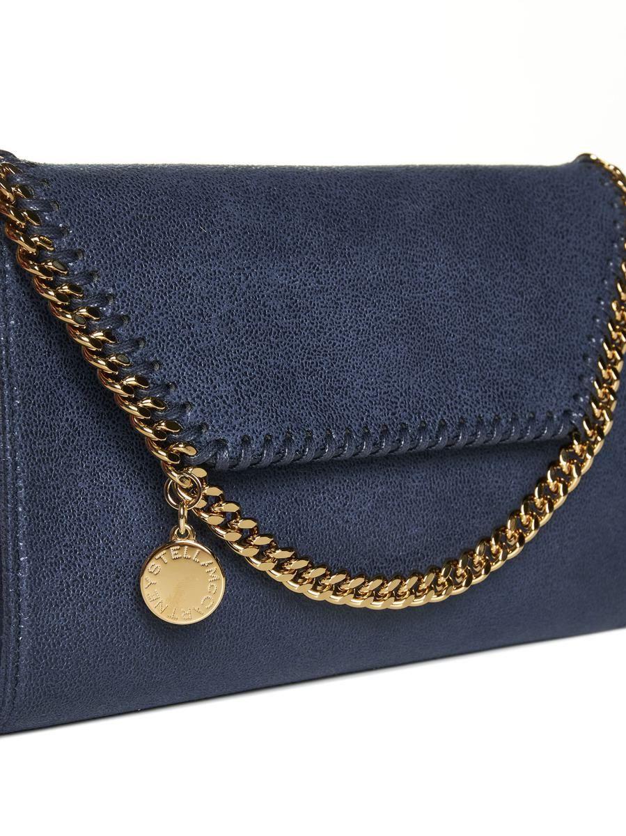 Stella McCartney Falabella Large black Flap Shoulder Bag chain purse vegan  deals | eBay