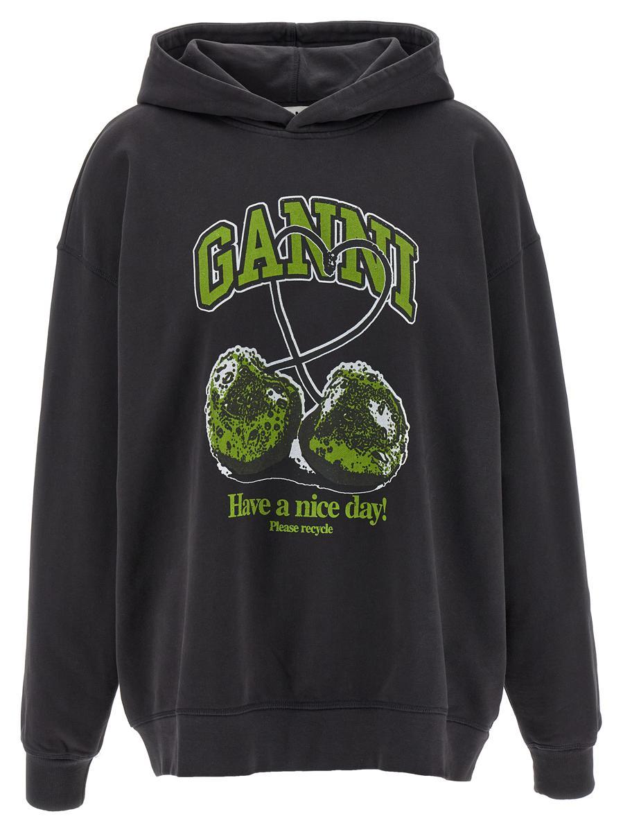 GANNI　スウェット GANNI ガニー スウェットシャツ ISOLI BD OVERSIZED SWEATSHIRT