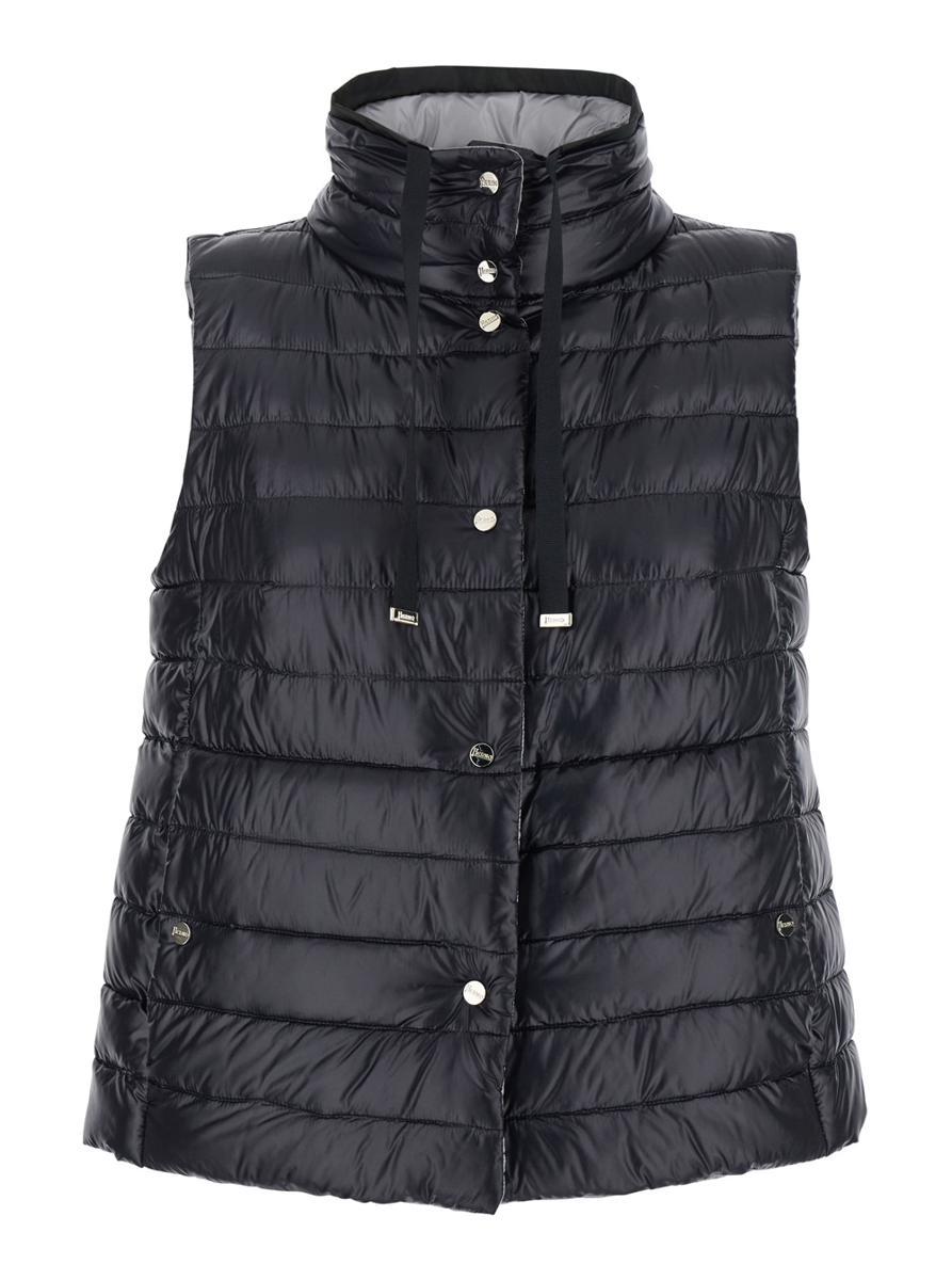 【送料&関税込】Herno Black Reversible Sleeveless Vest With Herno Reversible Sleeveless Vest in Black | Lyst