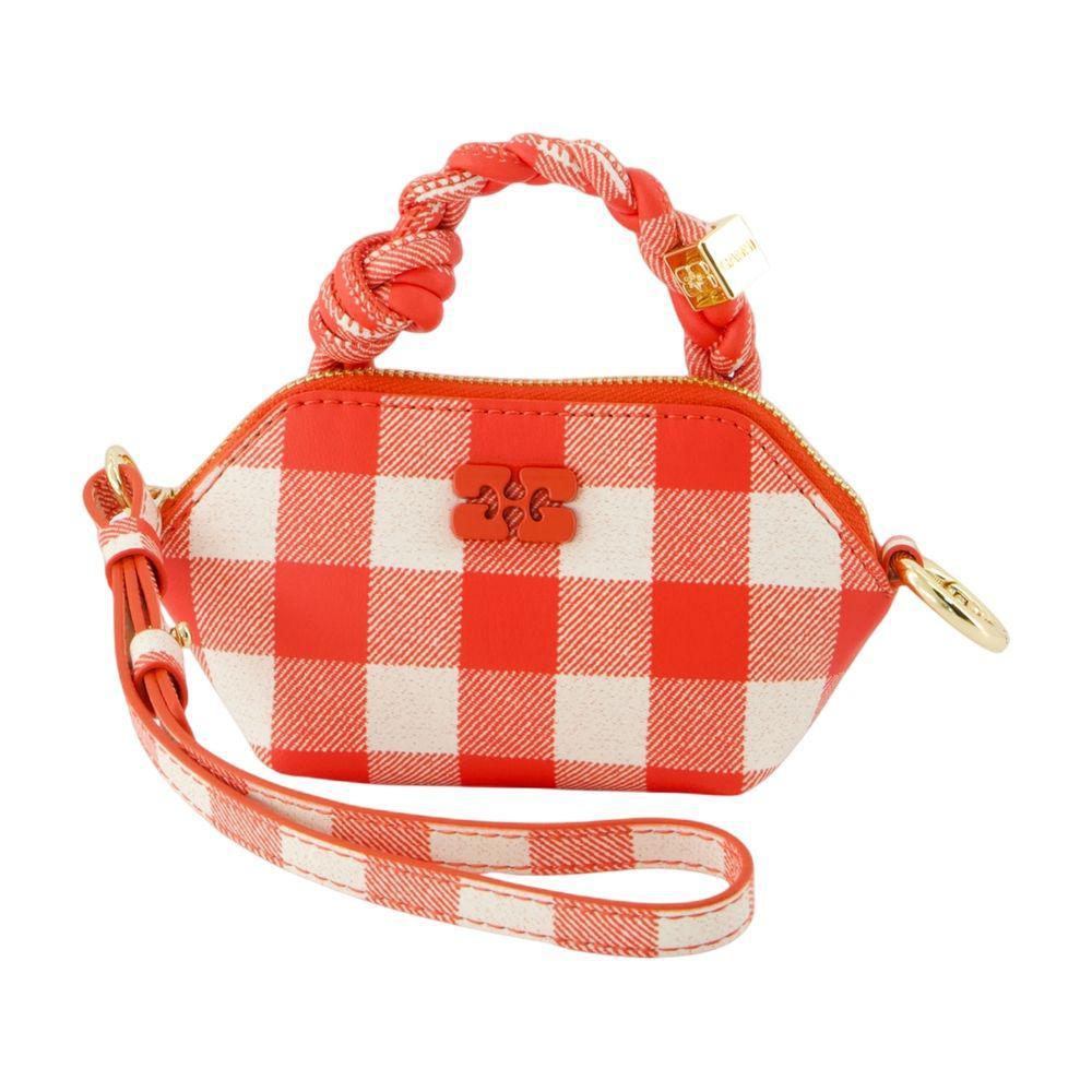 キーホルダー・キーリング Bou Nano Keyring - Ganni - Leather - Red Ganni Bag accessories for Women | Online Sale up to 45% off