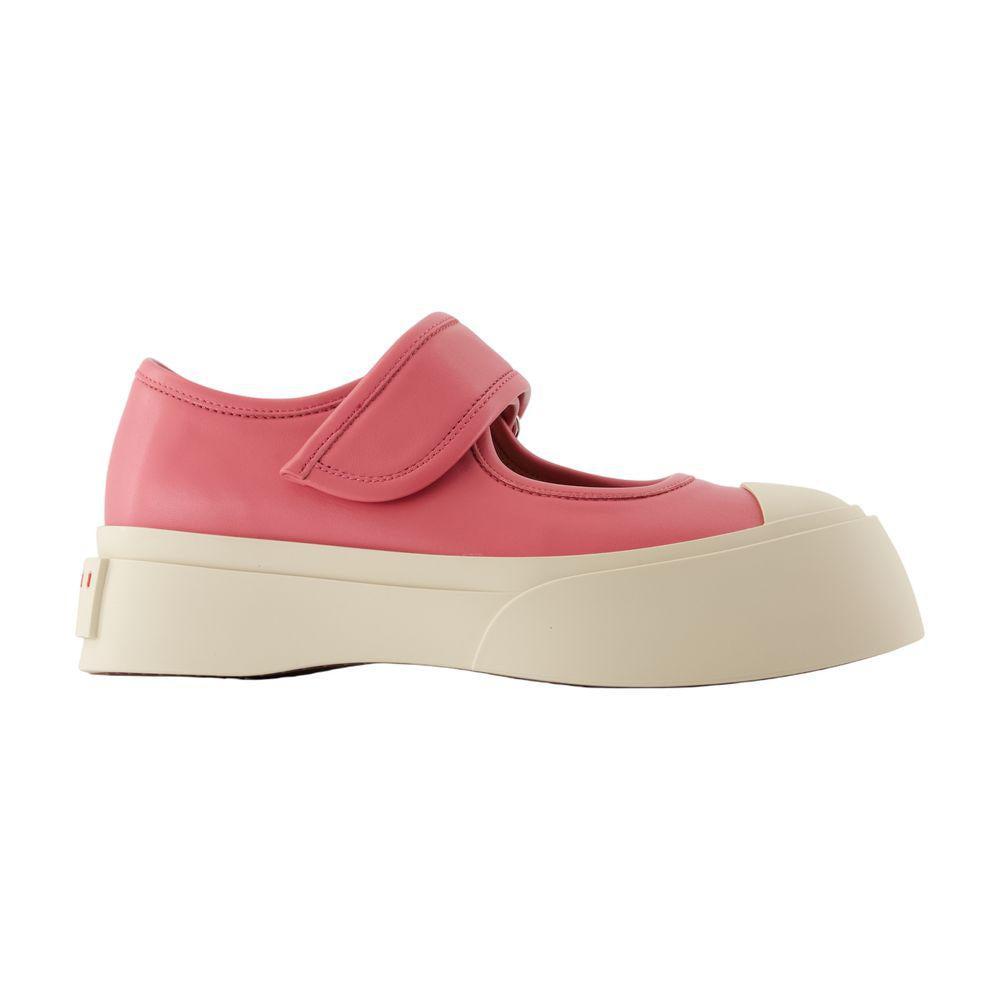フラットシューズ Mary Jane Ballerinas - Marni - Leather - Pink Marni Mary Jane Shoes | Shopbop