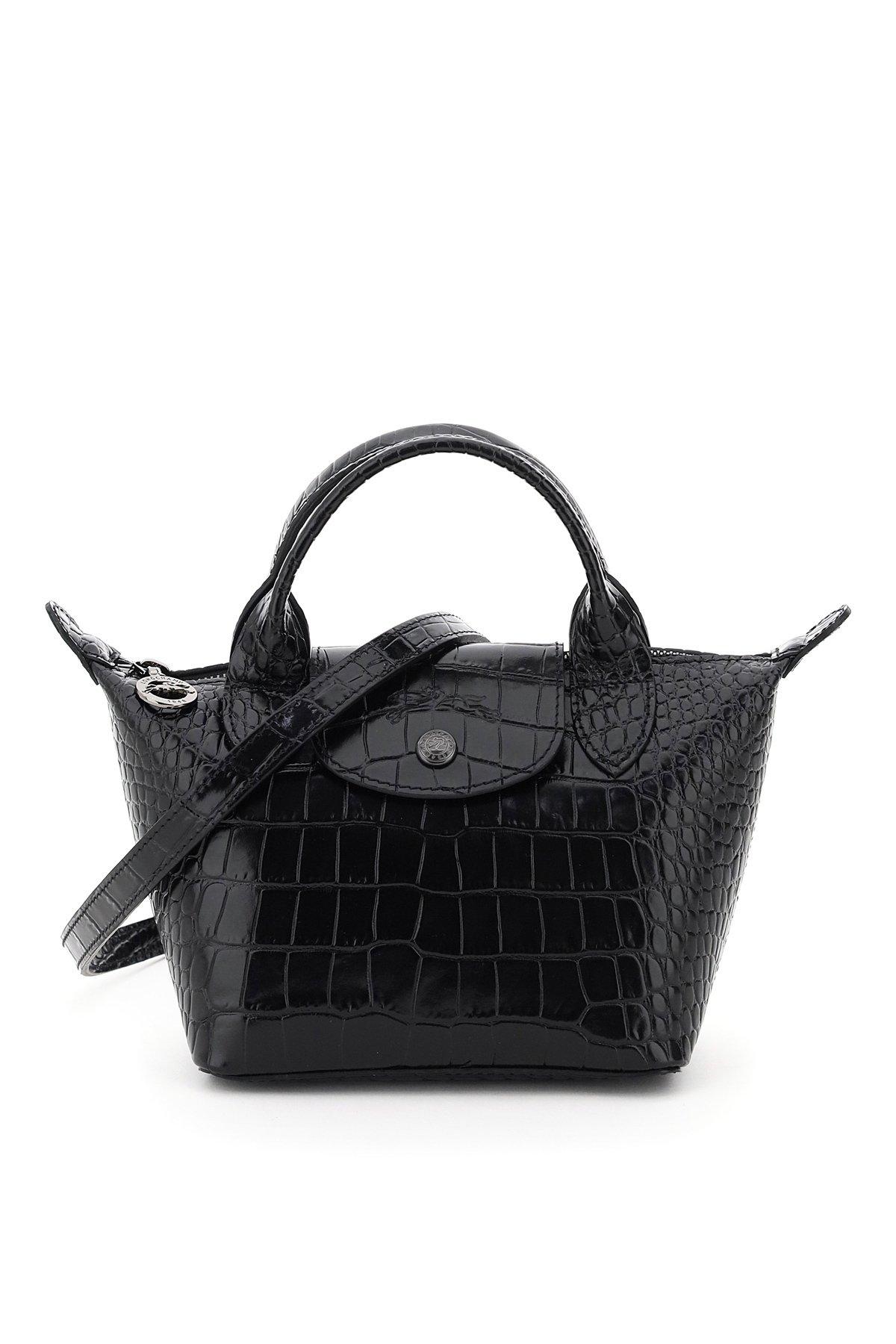 longchamp le pliage croco