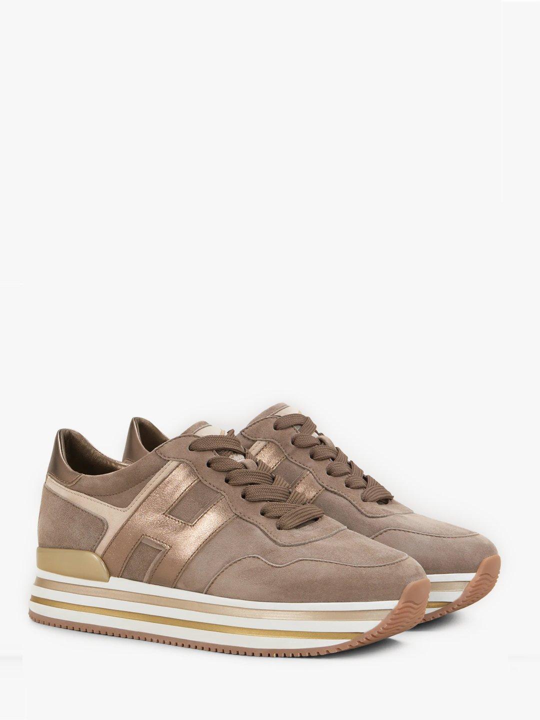 hogan midi platform sneakers